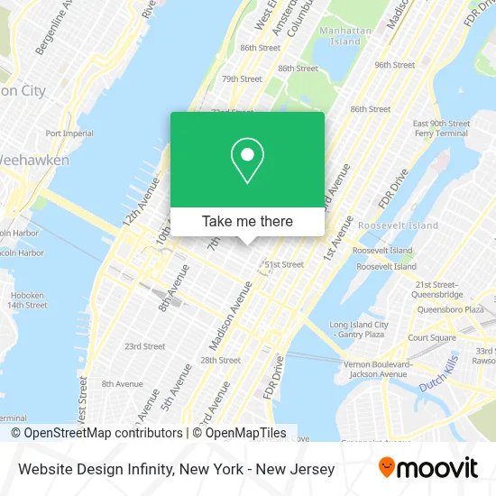 Website Design Infinity map