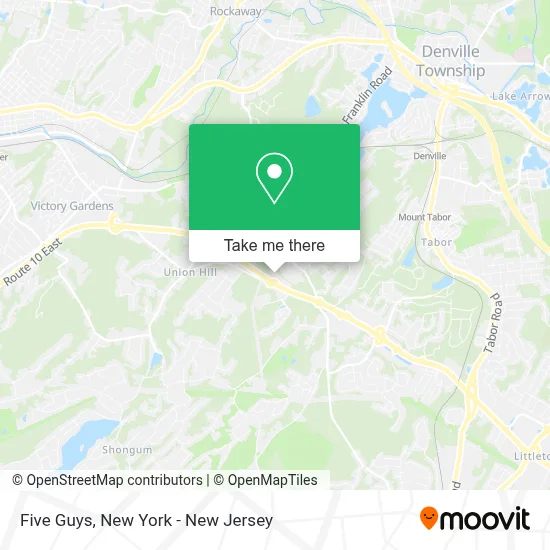 Five Guys map