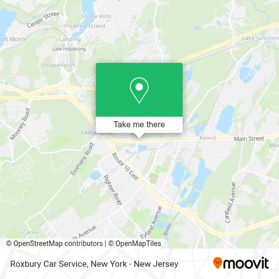 Roxbury Car Service map