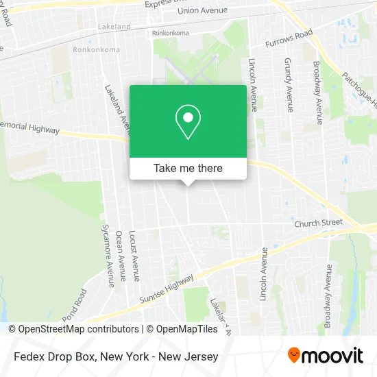 Fedex Drop Box map