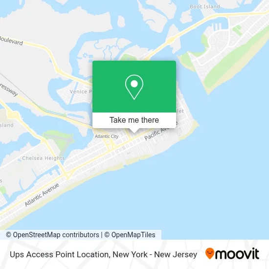 Ups Access Point Location map