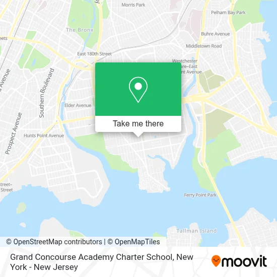Grand Concourse Academy Charter School map
