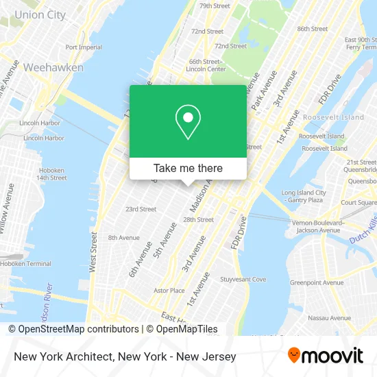 New York Architect map