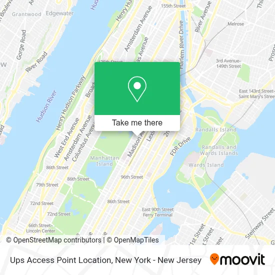 Ups Access Point Location map