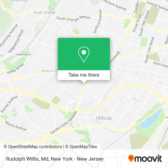 Rudolph Willis, Md map