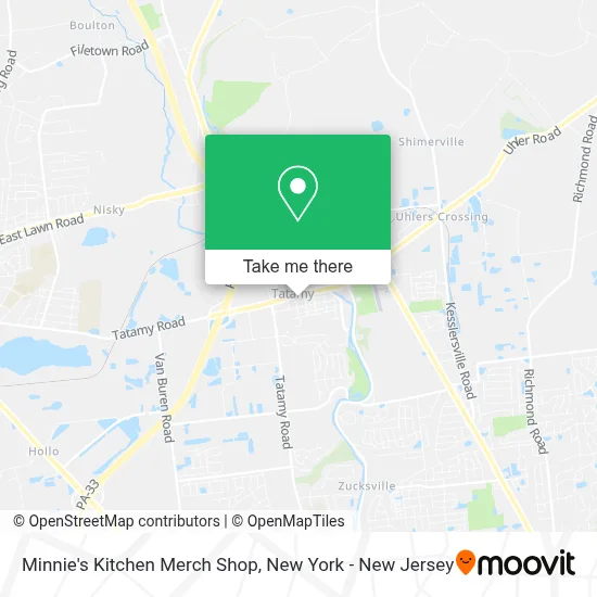 Minnie's Kitchen Merch Shop map