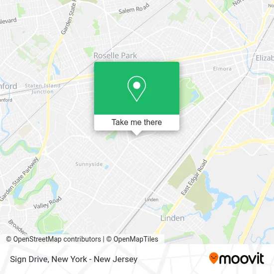 Sign Drive map