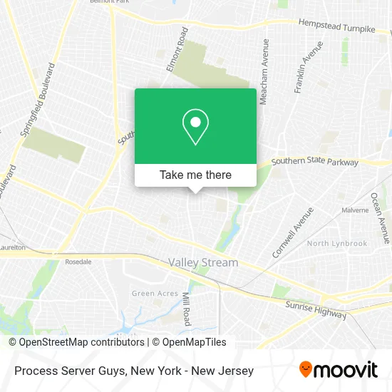 Process Server Guys map