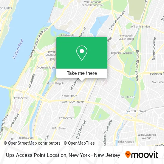 Ups Access Point Location map