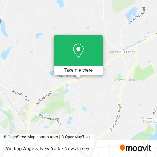 Visiting Angels map