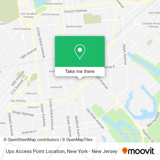 Ups Access Point Location map