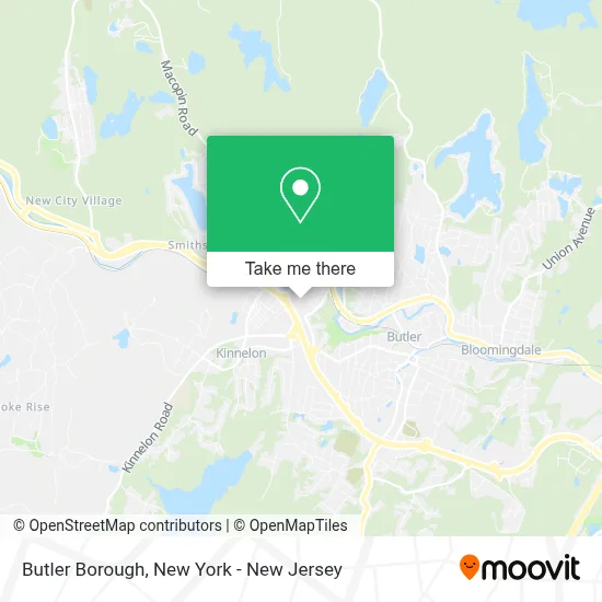 Butler Borough map