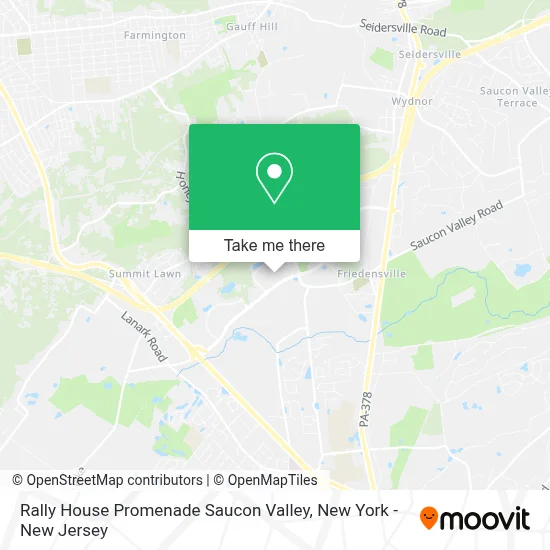 Rally House Promenade Saucon Valley map