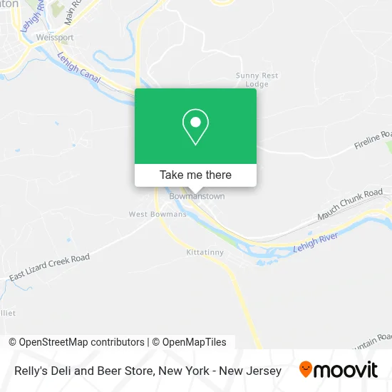 Relly's Deli and Beer Store map