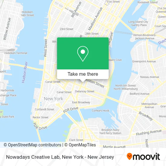 Nowadays Creative Lab map
