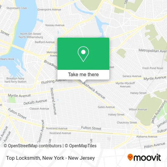 Top Locksmith map