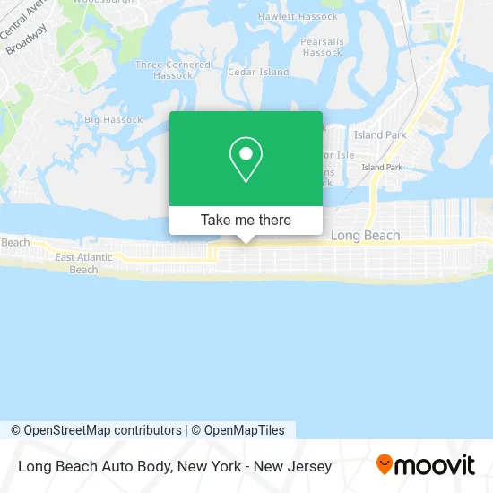 Long Beach Auto Body map