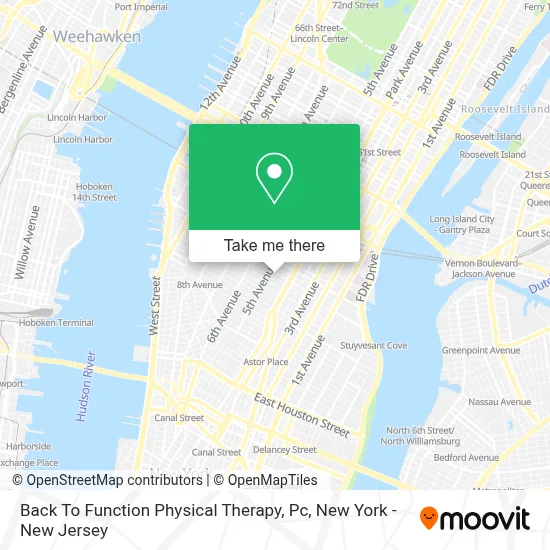 Back To Function Physical Therapy, Pc map