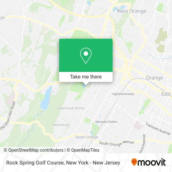 Rock Spring Golf Course map