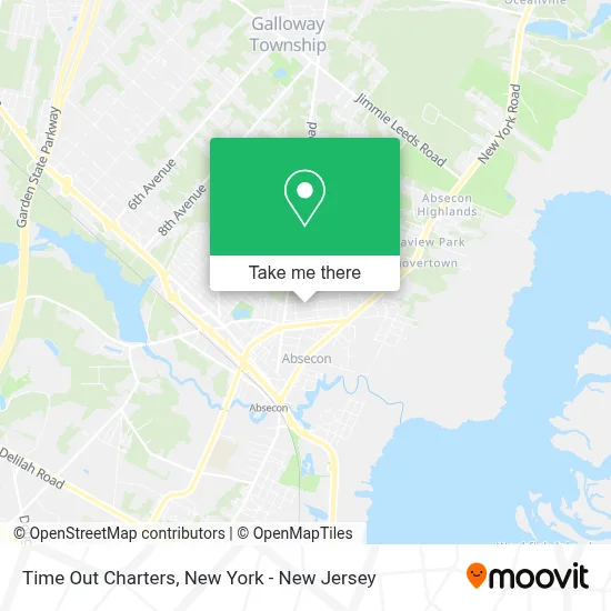 Time Out Charters map