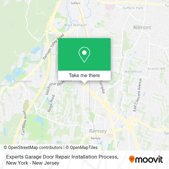 Experts Garage Door Repair Installation Process map