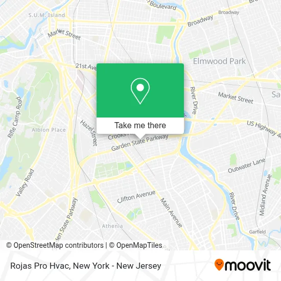 Rojas Pro Hvac map