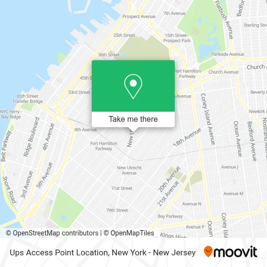 Ups Access Point Location map