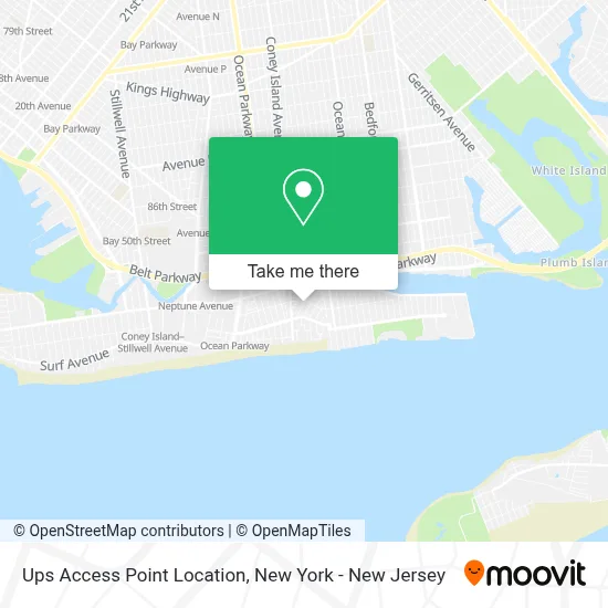 Ups Access Point Location map