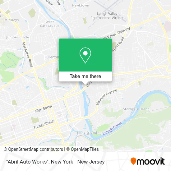 "Abril Auto Works" map