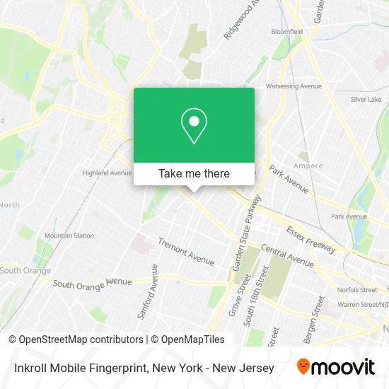 Inkroll Mobile Fingerprint map
