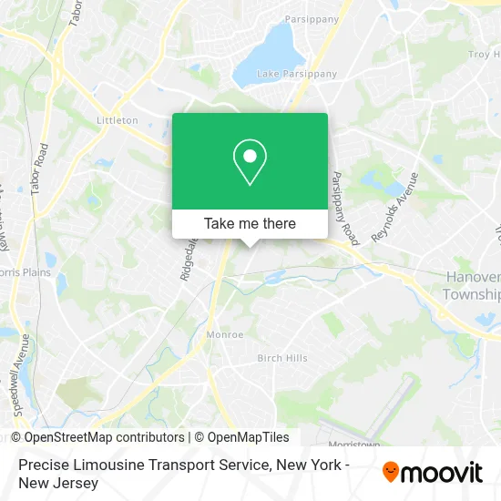 Precise Limousine Transport Service map