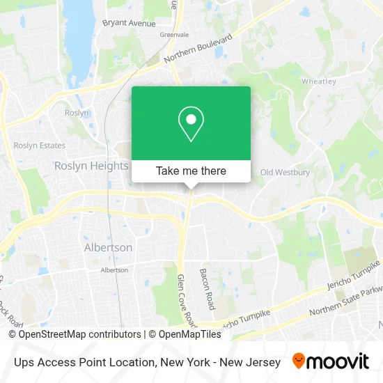 Ups Access Point Location map