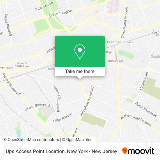 Ups Access Point Location map