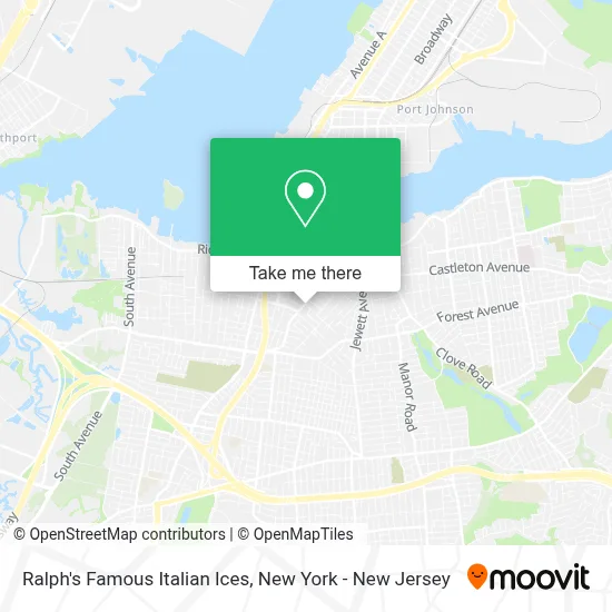 Ralph's Famous Italian Ices map