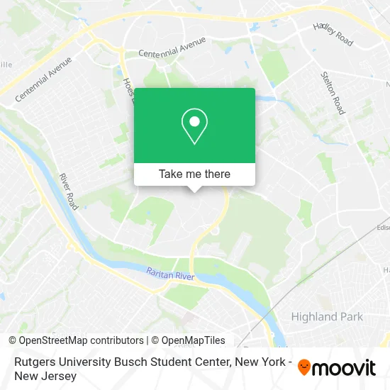 Rutgers University Busch Student Center map