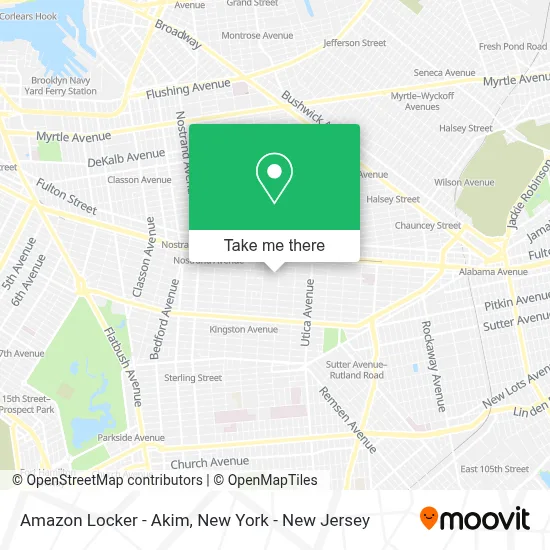 Amazon Locker - Akim map
