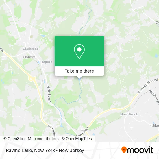 Ravine Lake map