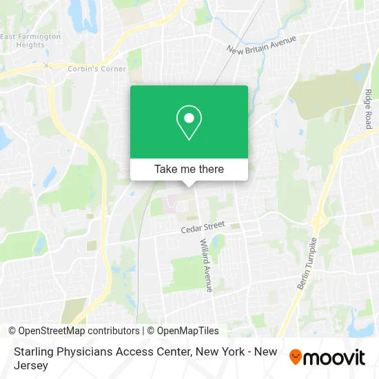 Starling Physicians Access Center map