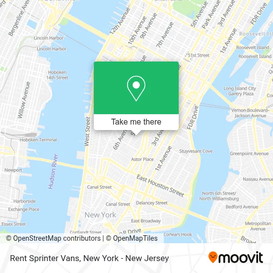 Rent Sprinter Vans map