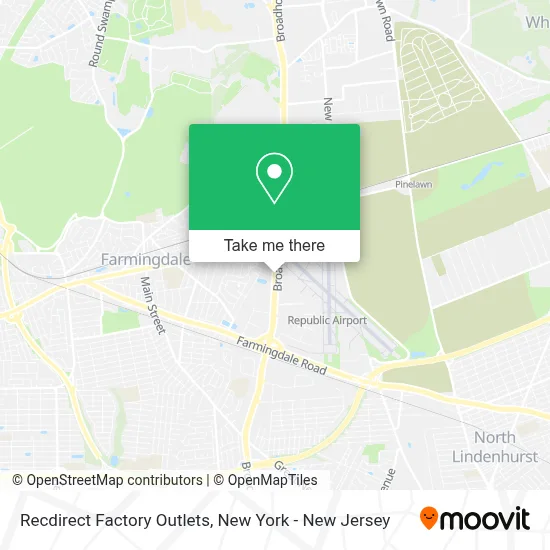 Recdirect Factory Outlets map