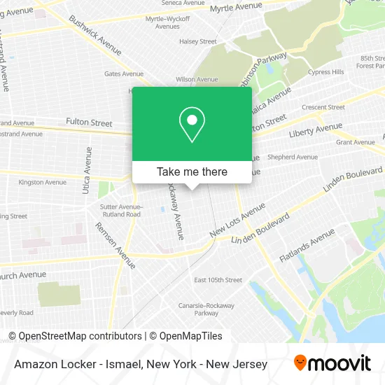 Amazon Locker - Ismael map