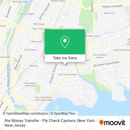 Ria Money Transfer - Pls Check Cashers map