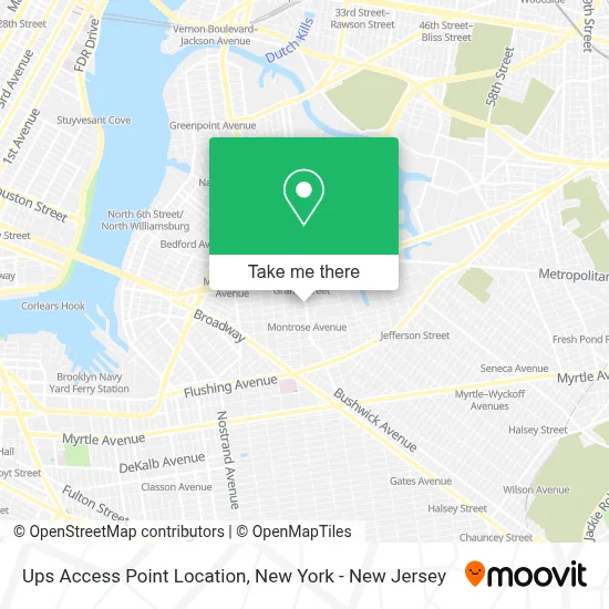 Ups Access Point Location map