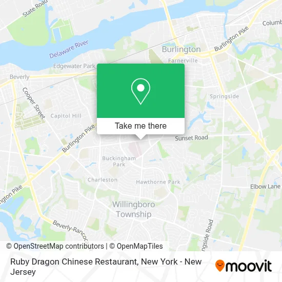 Ruby Dragon Chinese Restaurant map
