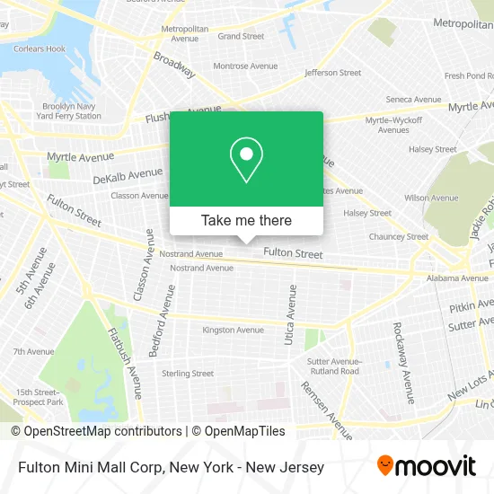 Fulton Mini Mall Corp map