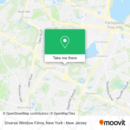 Diverse Window Films map