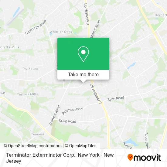 Terminator Exterminator Corp. map