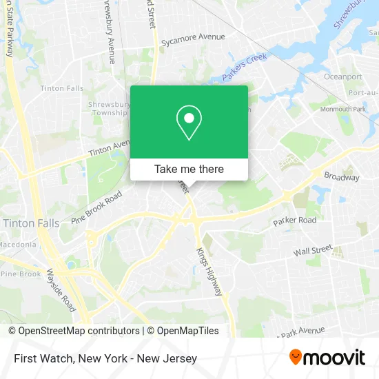 First Watch map