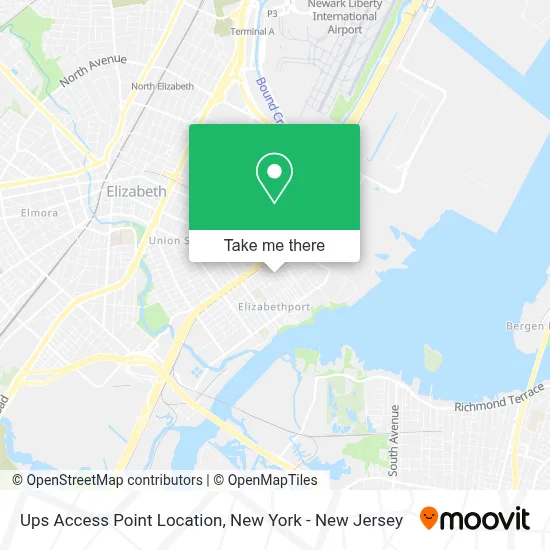 Ups Access Point Location map