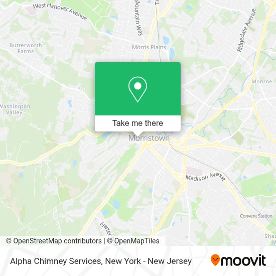 Alpha Chimney Services map